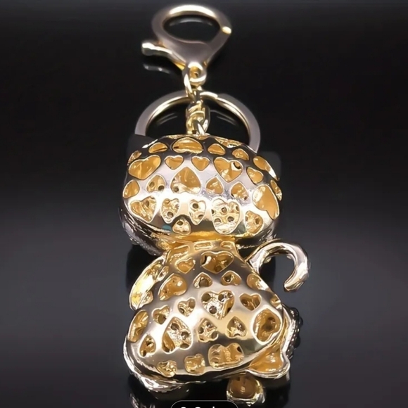 🆕️😻 RHINESTONE CAT BAG CHARM / KEY CHAIN😻 - Picture 7 of 10